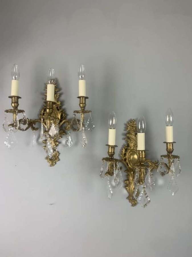 Crystal & Glass Dropper Sconces
