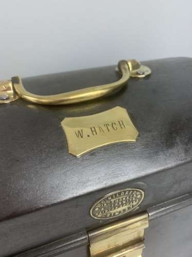 C. Hildred Of Grimsby Metal Deed Box