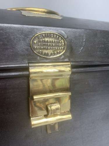 C. Hildred Of Grimsby Metal Deed Box