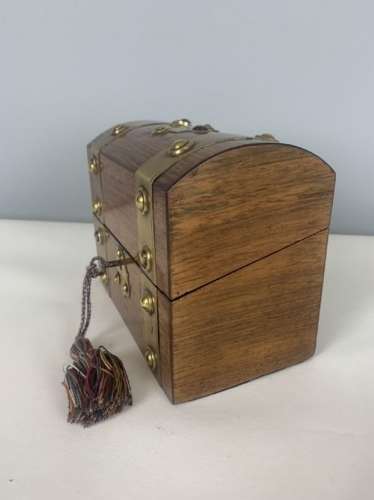Brass On Laid Rosewood Stationery Box With Fully Fitted Interior