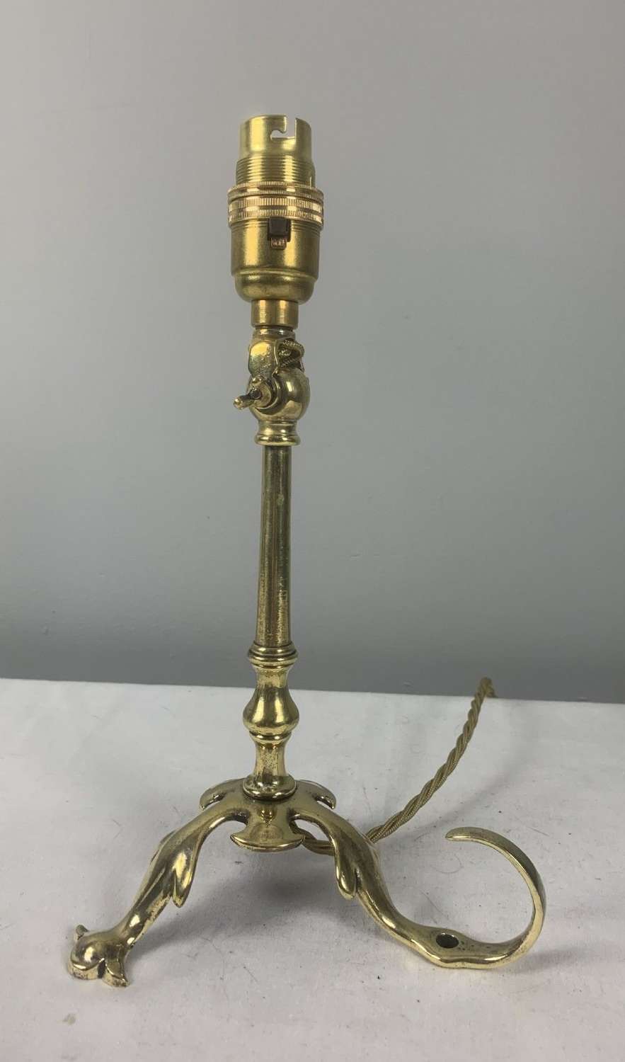 Adjustable Brass Pullman Table Lamp, Rewired And Pat Tested