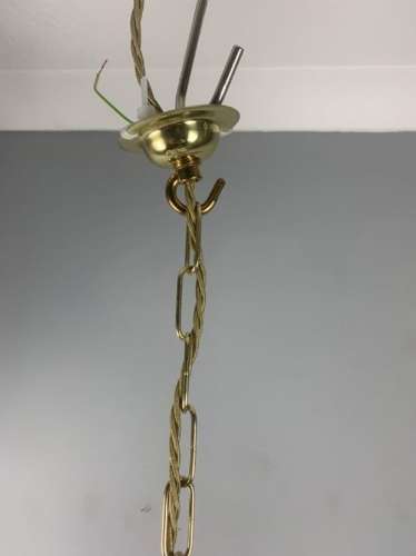 Pair Of French Brass Twin Light Convex Lanterns, Rewired