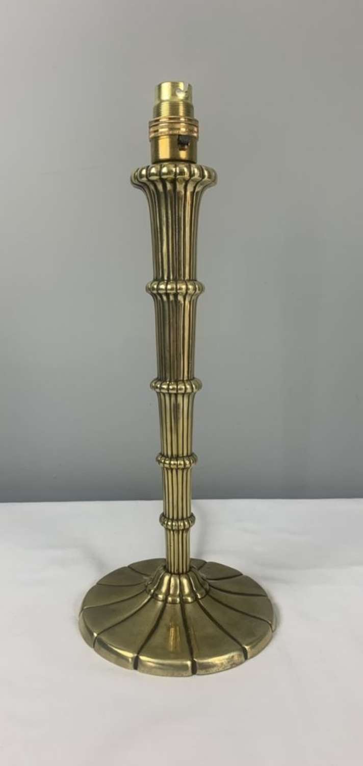 Victorian B&G Brass Table Lamp, Rewired And Pat Tested
