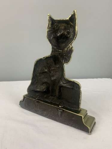 Ye Cheshire Cat Brass Doorstop Door Stop Door Porter