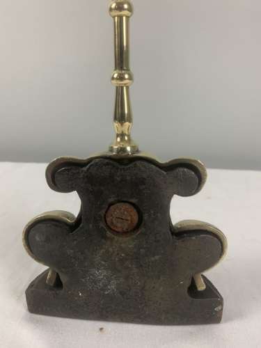 Victorian Brass Doorstop Door Stop Door Porter On Iron Base