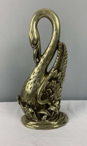 Victorian Swan Doorstop Door Stop Door Porter