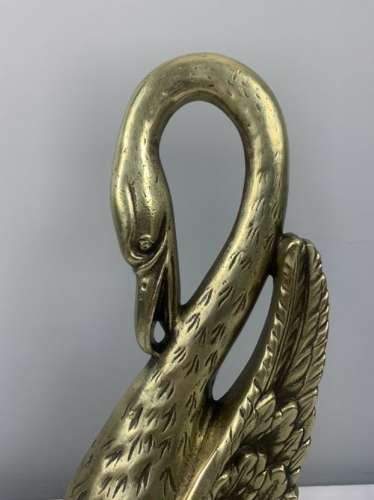 Victorian Swan Doorstop Door Stop Door Porter