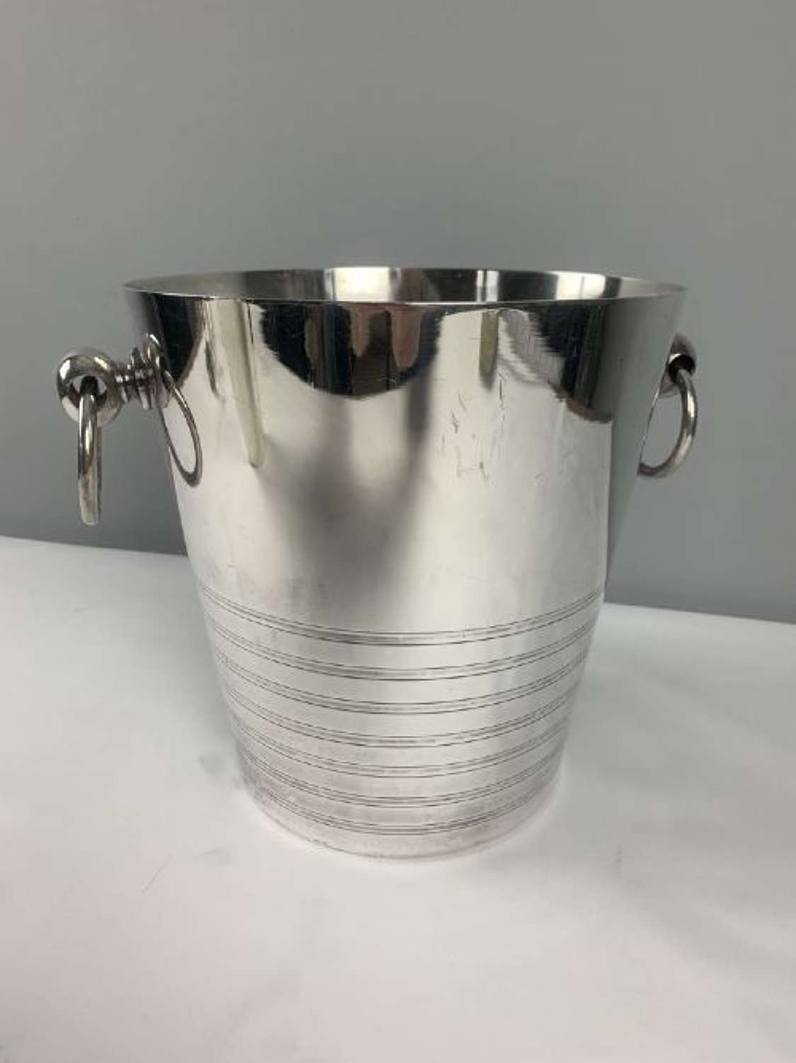 Art Deco Silver Plated Ice Champagne Bucket