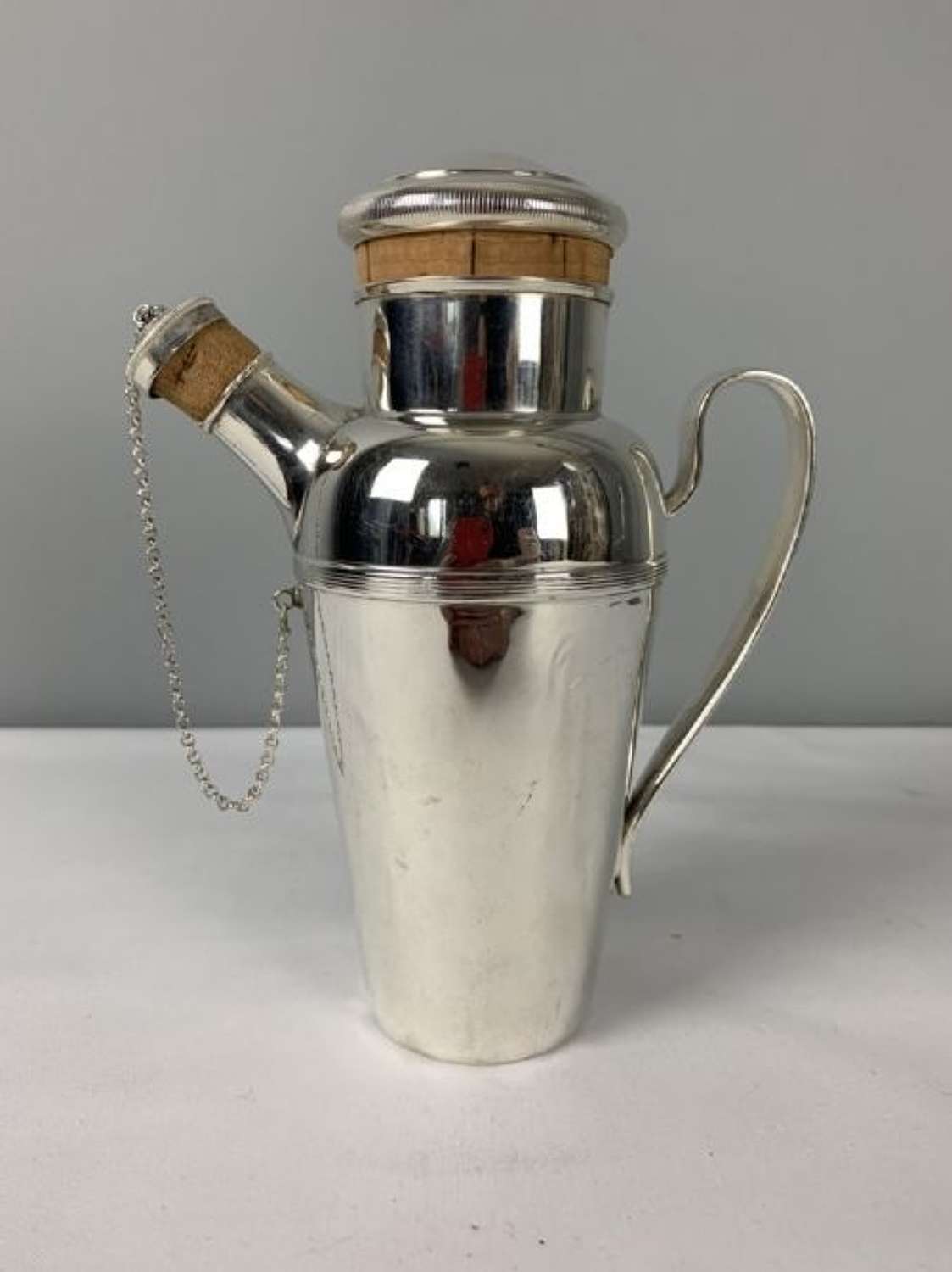 William Suckling & Sons Art Deco Silver Plated Cocktail Shaker, C1920