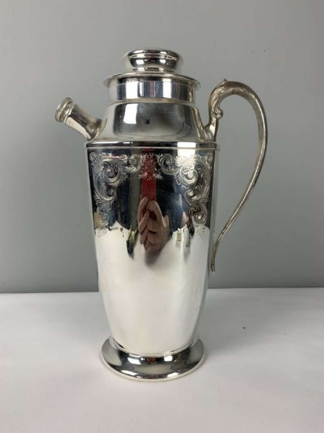 Large Victorian Plate Silver Plated Cocktail Shaker