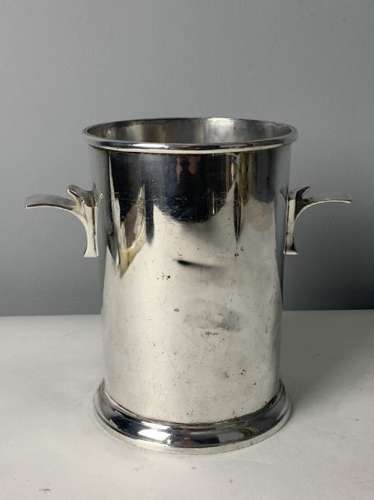 Small Art Deco Silver Plated Banana Republic Champagne Ice Bucket