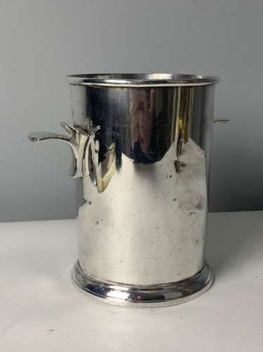Small Art Deco Silver Plated Banana Republic Champagne Ice Bucket