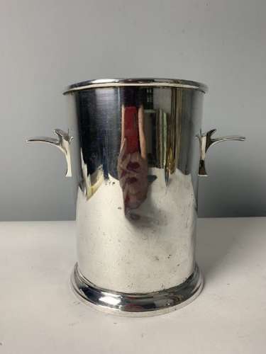 Small Art Deco Silver Plated Banana Republic Champagne Ice Bucket