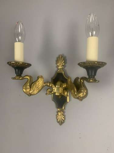 Pair Of French Empire Antique Wall Lights