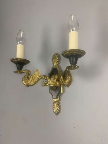 Pair Of French Empire Antique Wall Lights