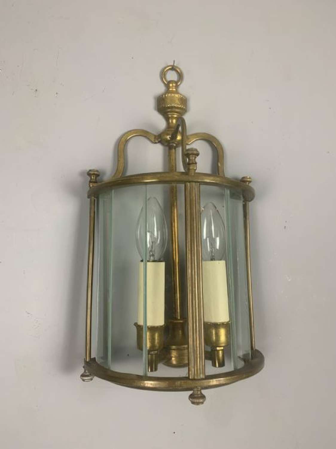 Single English Brass Half Wall Lantern Wall Light