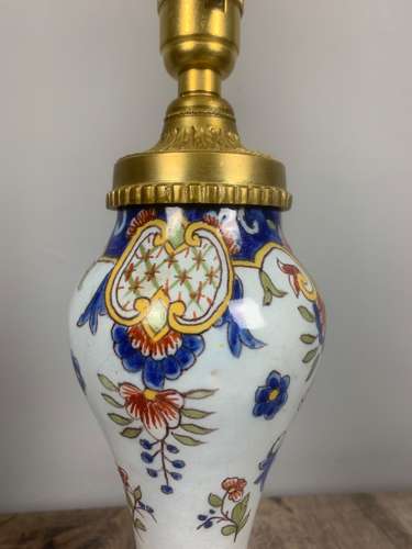 Small Signed French Antique Table Lamp
