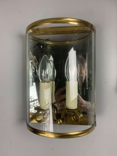 Pair Of French Half Wall Lanterns, Wall Lights