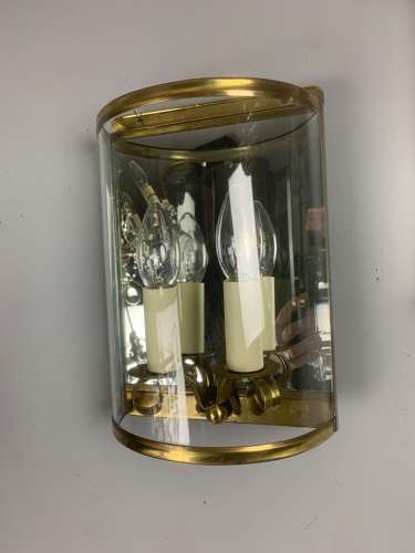 Pair Of French Half Wall Lanterns, Wall Lights