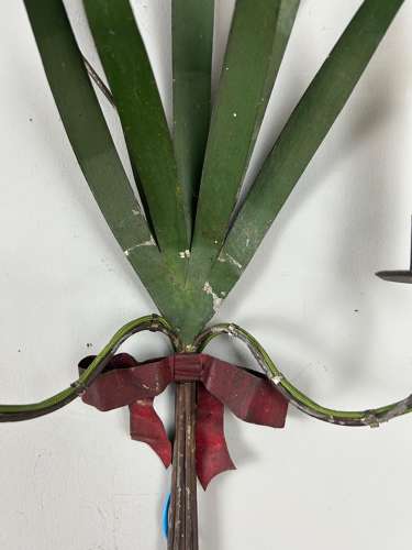 Pair Of French Wheatsheaf Antique Wall Lights