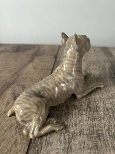 Royal Copenhagen Figurine Lying Boxer No 3635