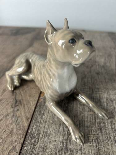 Royal Copenhagen Figurine Lying Boxer No 3635