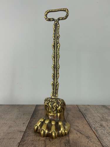Regency Claw Foot Brass Doorstop Door Stop Door Porter
