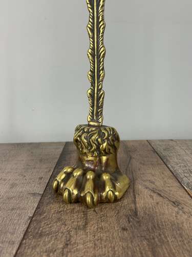 Regency Claw Foot Brass Doorstop Door Stop Door Porter