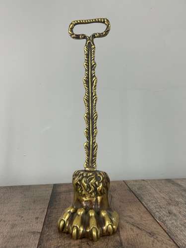 Regency Claw Foot Brass Doorstop Door Stop Door Porter