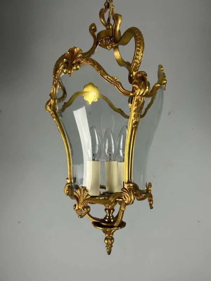 French Louis XV Style 3 Light Lantern