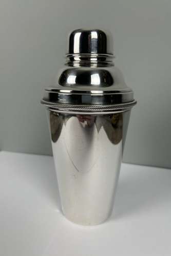 James Dixon Art Deco 1 Pint Silver Plated Cocktail Shaker