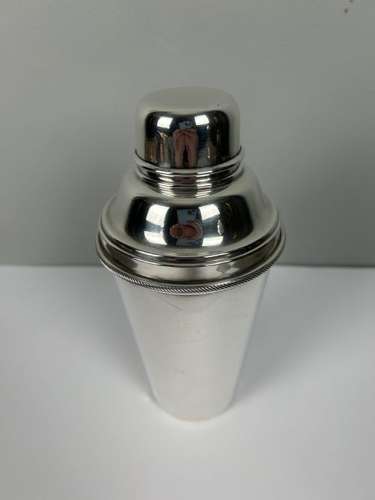 James Dixon Art Deco 1 Pint Silver Plated Cocktail Shaker