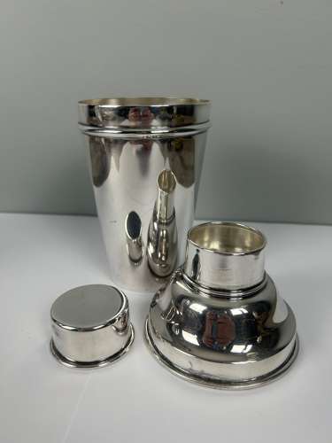 Art Deco Silver Plated Cocktail Shaker By Charles S Green & Co Ltd