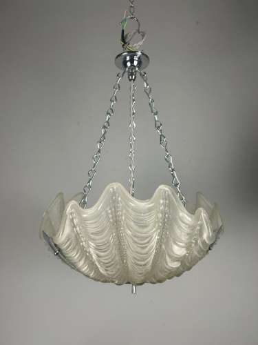 Art Deco Clam Shell Ceiling Light