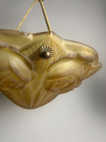 French Art Deco Ceiling Light, Plafonnier