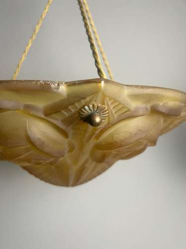 French Art Deco Ceiling Light, Plafonnier