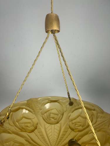 French Art Deco Ceiling Light, Plafonnier