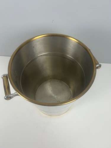 Art Deco Silver Plated Champagne Bucket By Les Etains Du Manoir, Paris