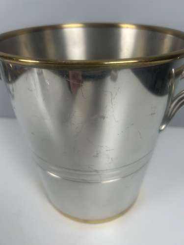 Art Deco Silver Plated Champagne Bucket By Les Etains Du Manoir, Paris