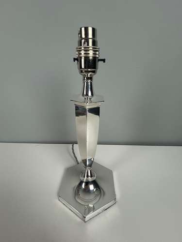 Hawksworth Eyre & Co Silver Plated Table Lamp