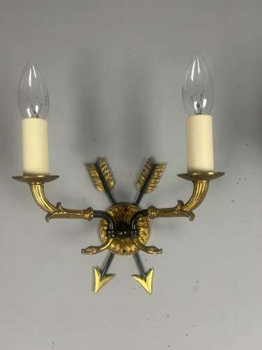 Pair Of French Empire Antique Wall Lights