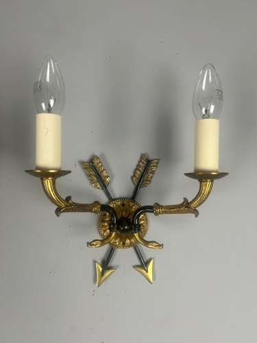 Pair Of French Empire Antique Wall Lights