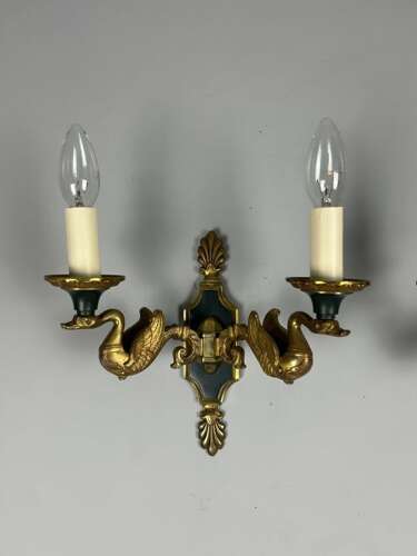 French Pair Of Empire Antique Wall Lights
