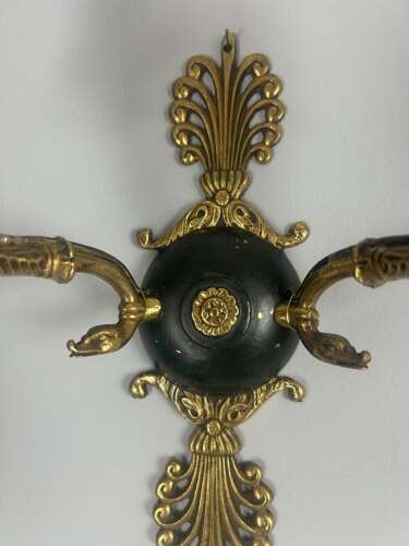 French Pair Of Empire Antique Wall Lights