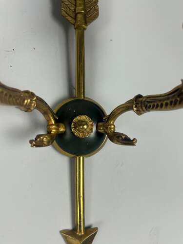 French Pair Of Empire Antique Wall Lights