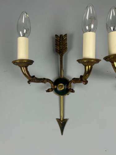 French Pair Of Empire Antique Wall Lights