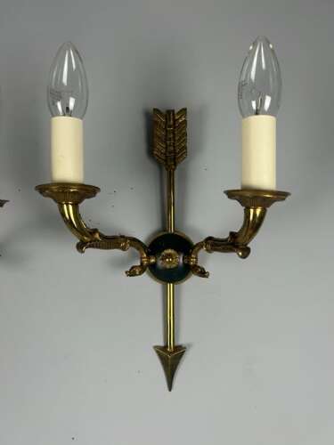 French Pair Of Empire Antique Wall Lights