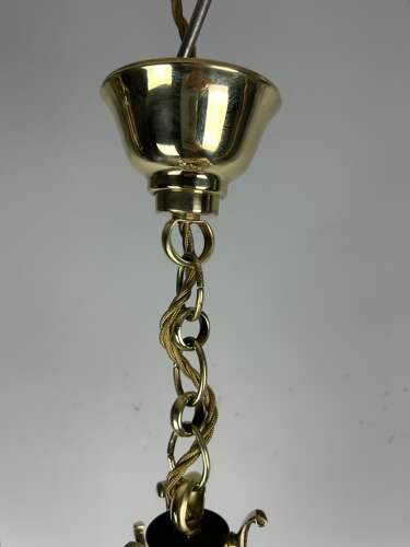 French Polished Brass Twin Light Lantern