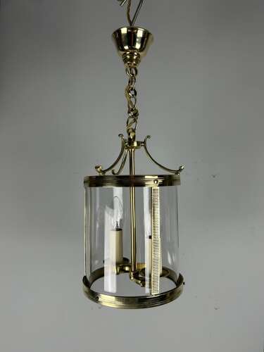 French Polished Brass Twin Light Lantern