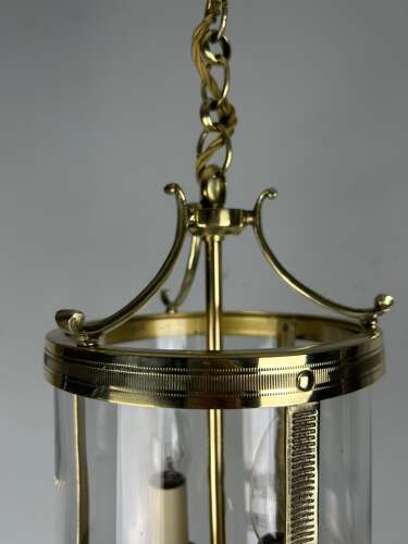 French Polished Brass Twin Light Lantern